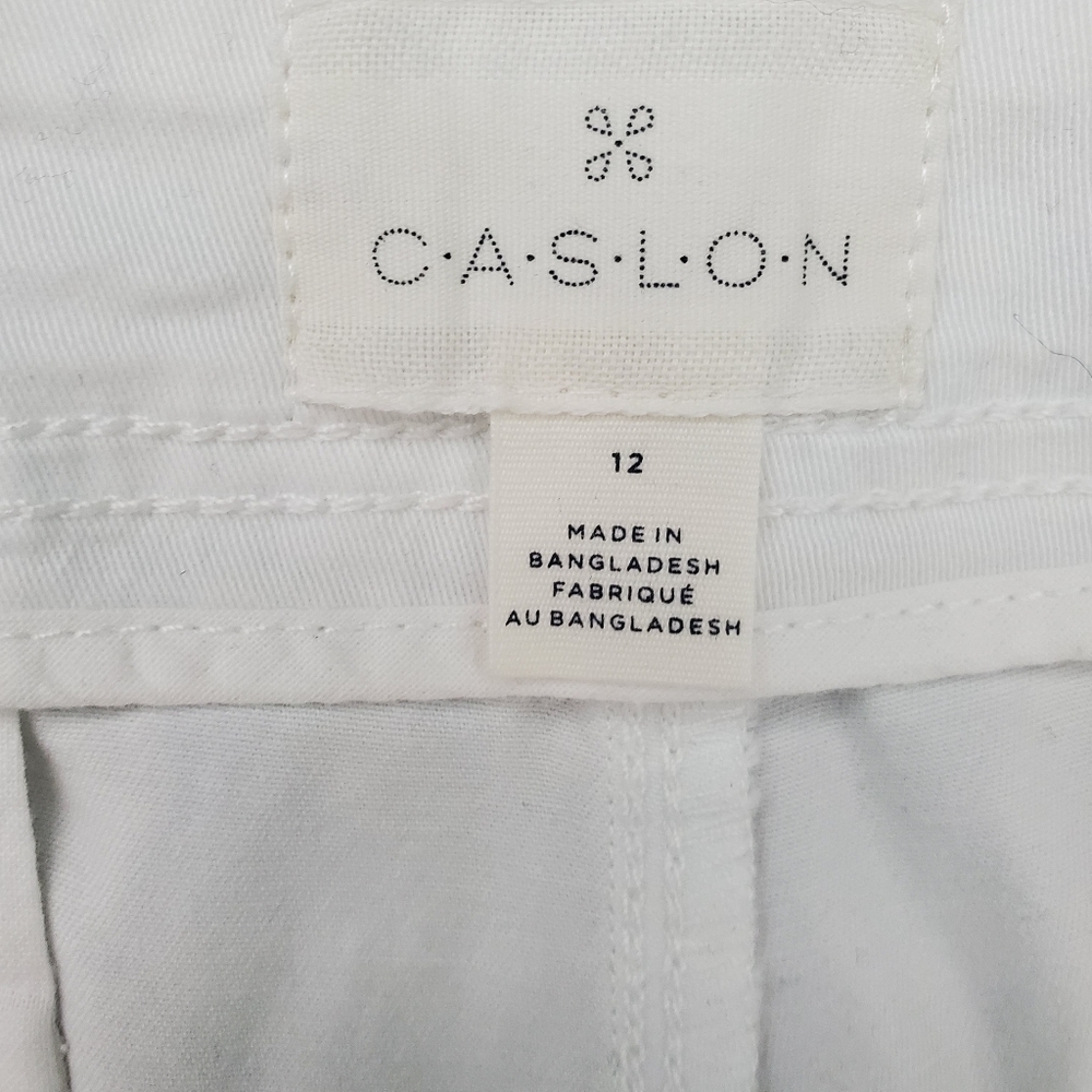 Caslon Stretch Cotton Chino Pants Size 12 - Picture 11 of 11